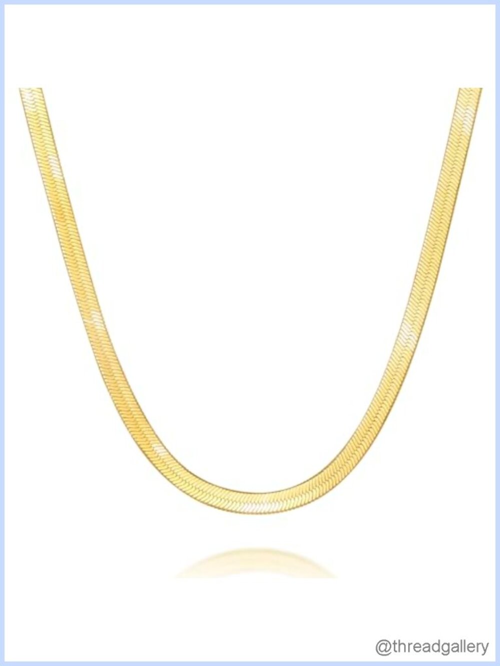 14K Gold Plated Snake Chain Necklace 16 Inch Unisex